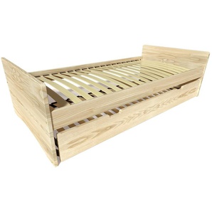 Ausziehbares bett 90x190 ABC aus Massivholz