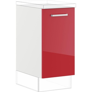 Auszugsunterschrank IMPULS KÜCHEN Schränke Gr. B/H/T: 40 cm x 72,3 cm x 57,9 cm, Rot Hochglanz, rot (rot hochglanz) Küchenunterschrank Unterschränke