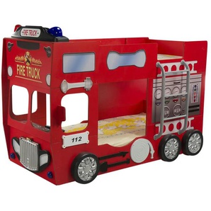 Autobett Feuerwehr | rot | 116 cm | 146 cm | cm 207,0 |
