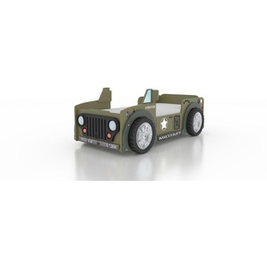 Autobett - grün - Materialmix - 116 cm - 80 cm | Möbel Kraft