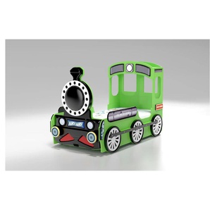 Autobett Lokomotive  Autobett | grün | 120 cm | 137,5 cm |