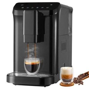 Automatische Espressomaschine, Eingebaute Mühle, 15 Bar automatische Kaffeemaschine mit 15 Mahlgradeinstellungen, Professionelle Espressomaschine mit 1,5 L Wassertank und 180 g Bohnenbehälter QZDYSKFJYSKFSJ1HMV2