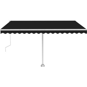 Automatische Markise mit led & Windsensor 400x350 cm Anthrazit Vidaxl