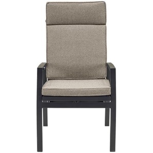 AVENA Positionsstuhl, mit Sitztiefenverstellung, schwarz/ silber, inklusive Sitzkissen: Braun