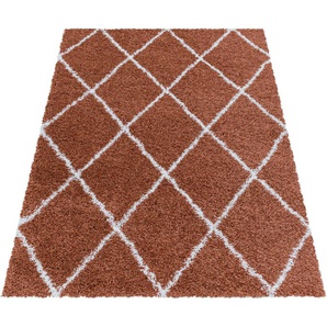Ayyildiz Teppiche Hochflor-Teppich ALVOR 3401, rechteckig, Höhe: 50 mm, Shaggy, Langflor, Läufer, pflegeleicht, Wohnzimmer