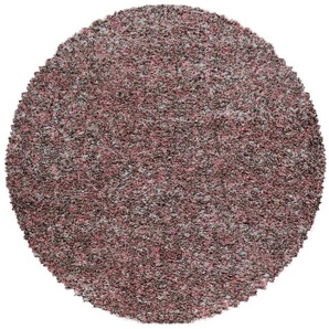 Ayyildiz Teppiche Hochflor-Teppich Enjoy Shaggy, rund, Höhe: 50 mm, melierter Langflor, Wohnzimmer