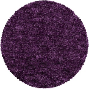 Ayyildiz Teppiche Hochflor-Teppich FLUFFY 3500, rund, Höhe: 50 mm, Langflor, Shaggy, uni, robust, auch rechteckig erhältlich, Wohnzimmer