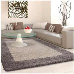 Ayyildiz Teppiche Hochflor-Teppich Life Shaggy 1503, rechteckig, Höhe: 30 mm, als Läufer und in rund erhältlich, Shaggy, Langflor, Wohnzimmer