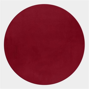 Ayyildiz Teppiche Hochflor-Teppich POUFFY 5100, rund, Höhe: 20 mm, Läufer, weicher glatter Softflor, Kaninchen Fell Haptik, waschbar