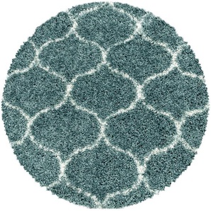 Ayyildiz Teppiche Hochflor-Teppich SALSA 3201, rund, Höhe: 50 mm, auch rechteckig, Pflegeleicht / Strapazierfähig / Shaggy/ Wohnzimmer