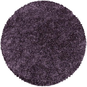 Ayyildiz Teppiche Hochflor-Teppich SYDNEY 3000, rund, Höhe: 50 mm, Shaggy, Langflor, uni, auch rechteckig, Wohnzimmer