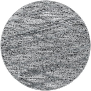 Ayyildiz Teppiche Teppich PISA 4706, rund, Höhe: 20 mm, auch rechteckig, Hoch Tief Struktur, Wohnzimmer, Schlafzimmer