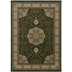 Ayyildiz Webteppich Kashmir 2601 Grün, Grün, Textil, orientalisch, rechteckig, 200x290 cm, Oeko-Tex® Standard 100, für Fußbodenheizung geeignet, schmutzabweisend, Hausstauballergiker lichtunempfindlich, antistatisch, pflegeleicht, strapazierfähig, leicht