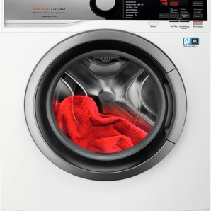 B (A bis G) AEG Waschmaschine L6SEA74470 Waschmaschinen Serie 6000 im SlimDesign weiß Frontlader