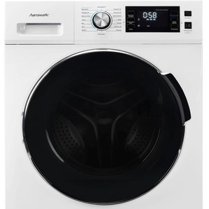 B (A bis G) HANSEATIC Waschmaschine HWMB814B Waschmaschinen weiß Frontlader Waschmaschine
