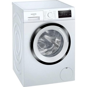B (A bis G) SIEMENS Waschmaschine WM14N123 Waschmaschinen schwarz-weiß (weiß, schwarz) Frontlader