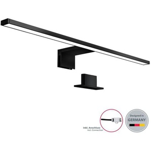 B.k.licht - Spiegelleuchte - 8W, 780lm, led, 2 in 1 Montage, 60cm, neutralweiß, schwarz
