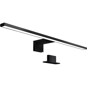 Spiegelleuchte B.K.LICHT BK_SP1406 Badezimmerlampe, Spiegellampe, 60 cm breit, Schwarz Lampen schwarz Bad-Spiegelleuchten 8W, 4.000K neutralweißes Licht, IP44, Spritzwasserschutz