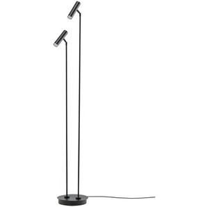 HELL-höllisch gutes Licht LED-Stehleuchte, 2-flammig, schwarz - schwarz - Materialmix - 140 cm - [22.0] | Möbel Kraft