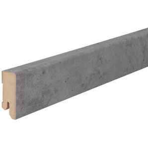 B.S. Bauprogramm Clip-Sockelleiste Beton grau 250 cm 50 x 18 mm Beton grau GLO780304211