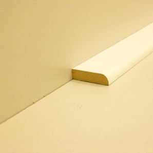 B.S. Bauprogramm Decksockelleiste 260 cm 25 x 6 mm Eiche brilliantweiß GLO780304246