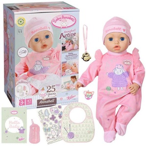 Baby Annabell Babypuppe Interactive Annabell 43 cm