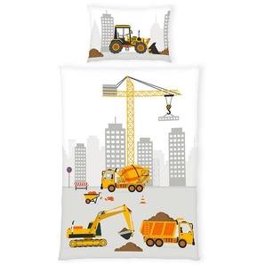 baby best Babybettwäsche Renforcé Bettwäsche, Mehrfarbig, Textil, Traktor, 100x135 cm, Oeko-Tex® Standard 100, hautfreundlich, schadstoffgeprüft, Schlafen, Babybett-Ausstattung, Babybettwäsche