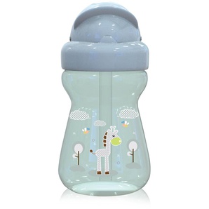 Baby Care Kinder Trinkflasche 200 ml Sport-Sipper Mini Tiere, Strohhalm, Deckel