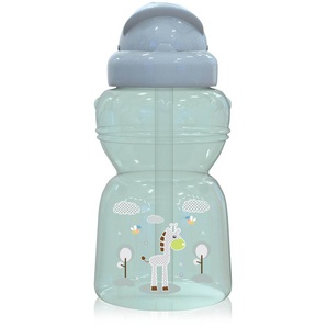 Baby Care Kinder Trinkflasche 325 ml Sport-Sipper Tiere Schutzdeckel Strohhalm