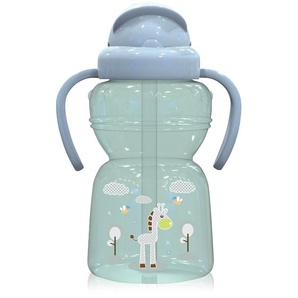 Baby Care Kinder Trinkflasche 325 ml Sport Sipper Trinkhalm Griffe ab 6 Monaten