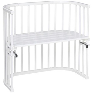 Babybay Beistellbett Babybay Original, Weiß, Holz, Buche, 46x79x87 cm, EN 71, Lattenrost stufenlos höhenverstellbar, Babymöbel, Babybetten,