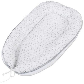 Babybay Kuschelnest Babybay, Grau, Weiß, Textil, Stern, Füllung: Polyester, 50x13x90 cm, Oeko-Tex® Standard 100, Schlafen, Babybett-Ausstattung,
