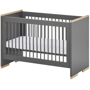 Babybett - grau - Materialmix - 66 cm - 87 cm | Möbel Kraft