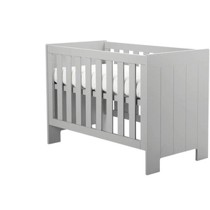 pinio Babybett Smilla - grau - Materialmix - 66,5 cm - 86,2 cm | Möbel Kraft