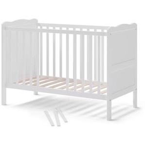 Babybett Tobi, Weiß, 60x120 cm Vitalispa