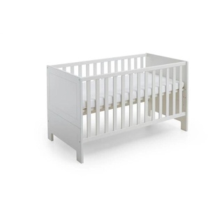 Babybett Thilo - weiß - Materialmix - 142 cm - 86 cm | Möbel Kraft