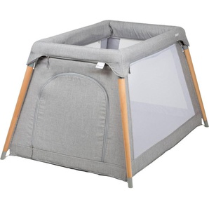 BabyGo Baby-Reisebett Groovy, grau melange, mit Seiteneingang