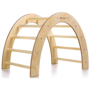 BabyGo Klettergerüst Woodland Kletterbogen Arch, natur, Made in Europe