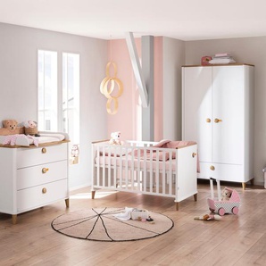 Babymöbel-Set STEIFF BY PAIDI Lotte & Fynn, Steiff by PAIDI Schlafzimmermöbel-Sets weiß (weiß, eiche massiv) Baby Baby-Bettsets
