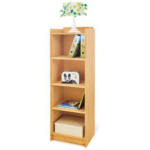 Babyregal Pinolino Natura , Buche , Holz , Buche , massiv , 4 Fächer , 52x159x41 cm , Kinder & Jugendmöbel, Kindermöbel, Kinderregale