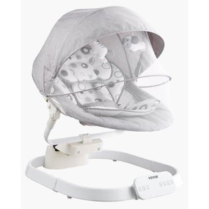 Babyschaukel, Babywippe mit 3 Geschwindigkeiten & 3 Sitzpositionen, IMD-Touchpanel, Fernbedienung, Bluetooth & 10 voreingestellten Liedern, für Kinder im Alter von 0–9 Monaten bis zu 9 kg YEQQQZCIMDCPFGG66V2