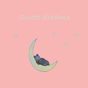 Babywanddeko Sweet Dreams Bear , Rosa , Metall , 40x40x3 cm , Babymöbel, Babyzimmer Deko, Babywanddeko