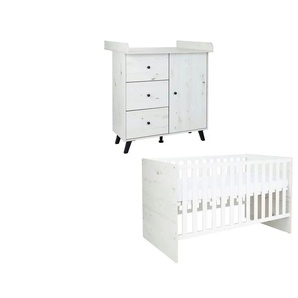 Babyzimmer 2er-Set - mehrfarbig - Materialmix - 231 cm - 184 cm | Möbel Kraft