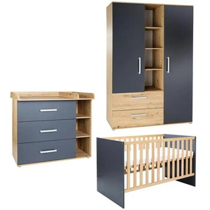 Babyzimmer 3er-Set Alessio | mehrfarbig | 388 cm | 372 cm |