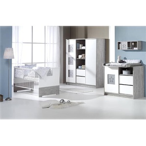 Babyzimmer Eco Star 3-tlg. Grau