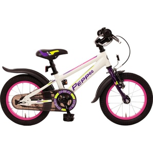Bachtenkirch Kinderfahrrad Pepp 14 Zoll weiß violett mit Rücktritt GLO664012811