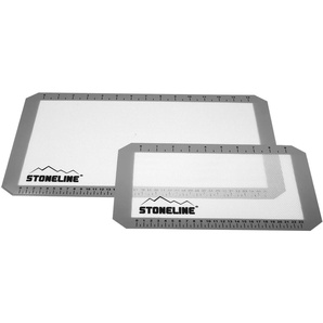Backmatte STONELINE Backmatten Gr. B/L: 42 cm x 29,5 cm, weiß Backmatte Back- Kochhelfer Glasfaser mit Silikonbeschichtung