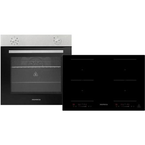 Backofen Herd Kochfeld Herdset Induktion 77cm Timer 2 Flexzonen Slider Respekta