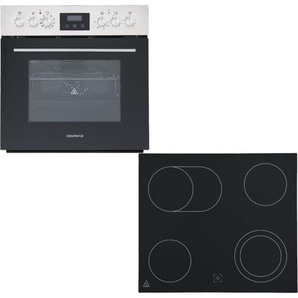 Backofen Herdset Einbau Kochfeld Glaskeramik rahmenlos Respekta HS3001-19