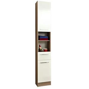 Bad-Hochschrank Salzburg | holzfarben | 30 cm | 195,5 cm | cm 33,0 |